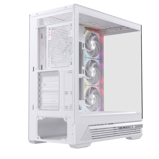 Torre Einarex PRISMA S800 RGB White Cristal Espejo Soporte 10 Ventiladores ATX