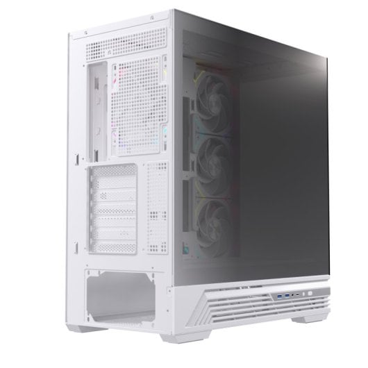 Torre Einarex PRISMA S800 RGB White Cristal Espejo Soporte 10 Ventiladores ATX