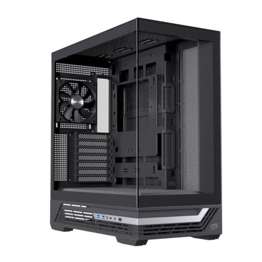 Torre Einarex PRISMA S800 Core Black Cristal Espejo RGB Soporte 10 Ventiladores ATX