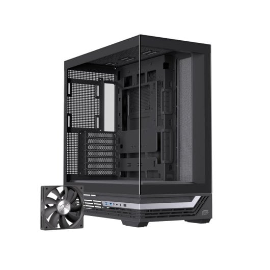 Torre Einarex PRISMA S800 Core Black Cristal Espejo RGB Soporte 10 Ventiladores ATX