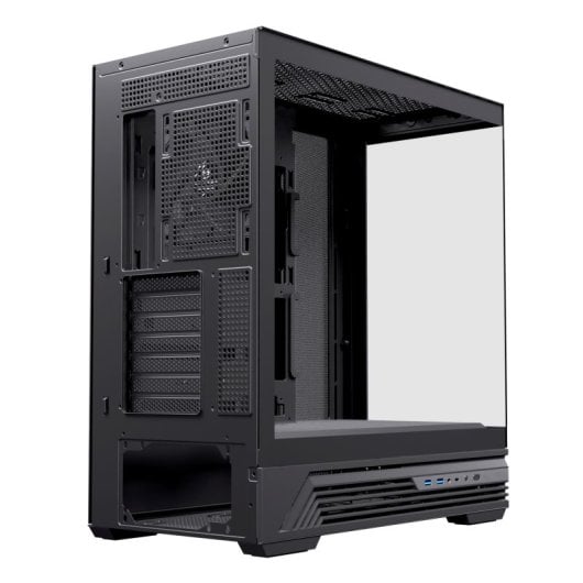Torre Einarex PRISMA S800 Core Black Cristal Espejo RGB Soporte 10 Ventiladores ATX