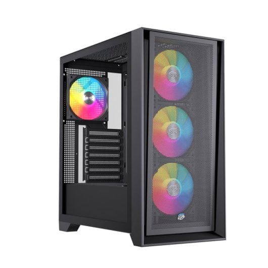 Torre Einarex Pulse P600 RGB Black ATX/Micro ATX/Mini-ITX Cristal Templado 3x120mm RGB