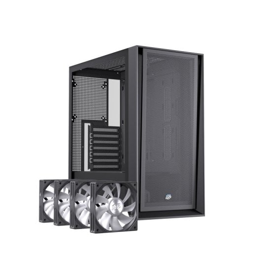 Torre Einarex Pulse P600 RGB Black ATX/Micro ATX/Mini-ITX Cristal Templado 3x120mm RGB