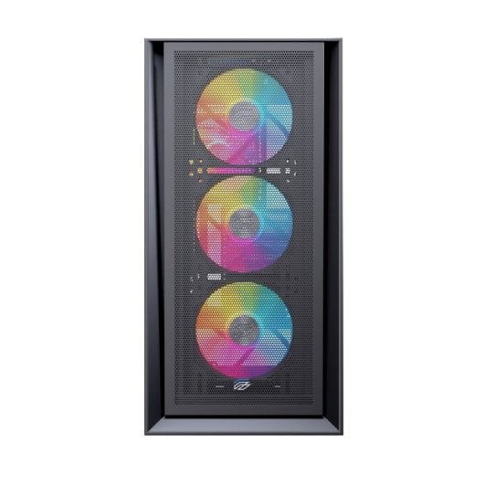 Torre Einarex Pulse P600 RGB Black ATX/Micro ATX/Mini-ITX Cristal Templado 3x120mm RGB