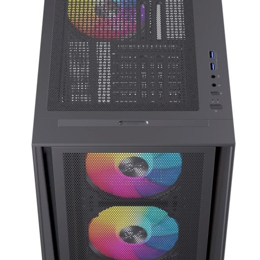 Torre Einarex Pulse P600 RGB Black ATX/Micro ATX/Mini-ITX Cristal Templado 3x120mm RGB