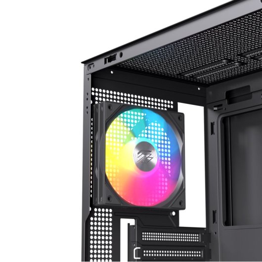 Torre Einarex Pulse P600 RGB Black ATX/Micro ATX/Mini-ITX Cristal Templado 3x120mm RGB