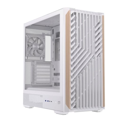 Einarex Pulse P800 Core PC-Gehäuse, weiße Glasplatte, unterstützt 13 Flüssigkeitskühllüfter