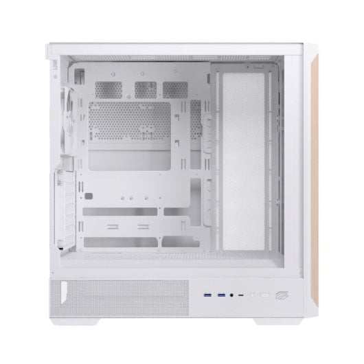 Einarex Pulse P800 Core PC-Gehäuse, weiße Glasplatte, unterstützt 13 Flüssigkeitskühllüfter