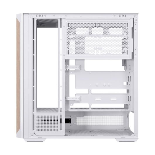 Einarex Pulse P800 Core PC-Gehäuse, weiße Glasplatte, unterstützt 13 Flüssigkeitskühllüfter