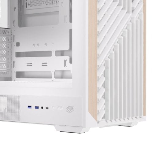 Einarex Pulse P800 Core PC-Gehäuse, weiße Glasplatte, unterstützt 13 Flüssigkeitskühllüfter