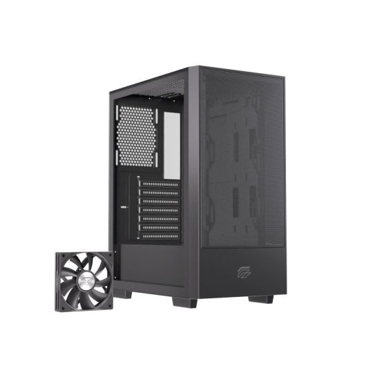Caja Einarex Pulse P100 Core ATX Vidrio Templado Soporte 6 Ventiladores Negra