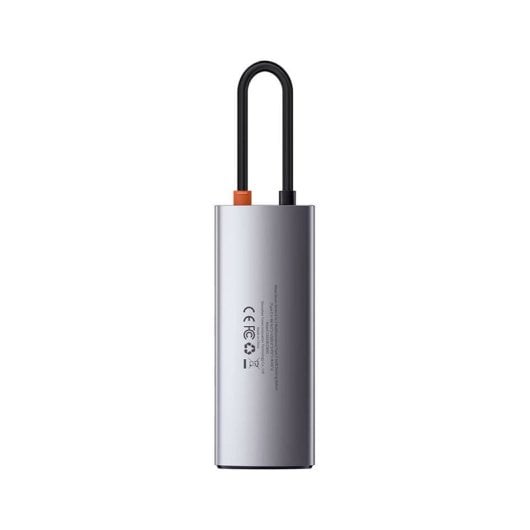 Hub USB-C Baseus WKWG020013 3xUSB 3.0 HDMI 4K 100W PD Aluminio Gris Compacto