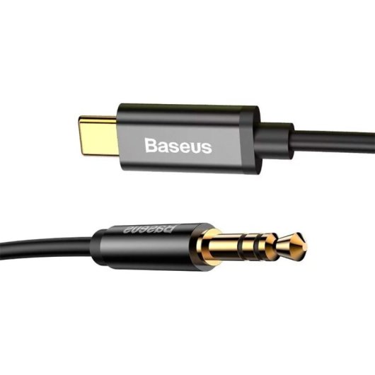 Cabo Baseus Yiven USB-C 2.0 para Jack 3,5 mm Preto