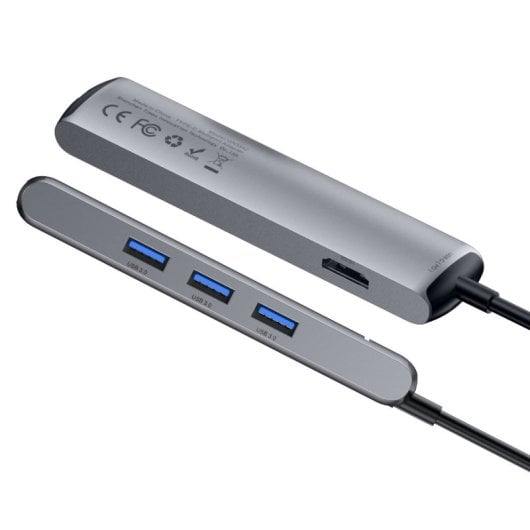 Baseus Typ-C-USB-Hub für USB 3.0/HDMI/Rj-45 Cinzento