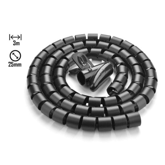 Organizador de cables Ugreen LP121 3m 25mm material aislante negro