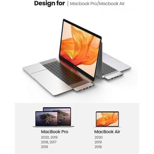 Ugreen CM380 6-in-1 USB-C Hub für Macbook Air/Pro Schwarz