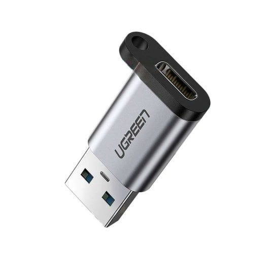 Adaptador Ugreen US276 USB 3.0 a Type-C 5Gbps Compatibilidad Universal QC 3.0/2.0