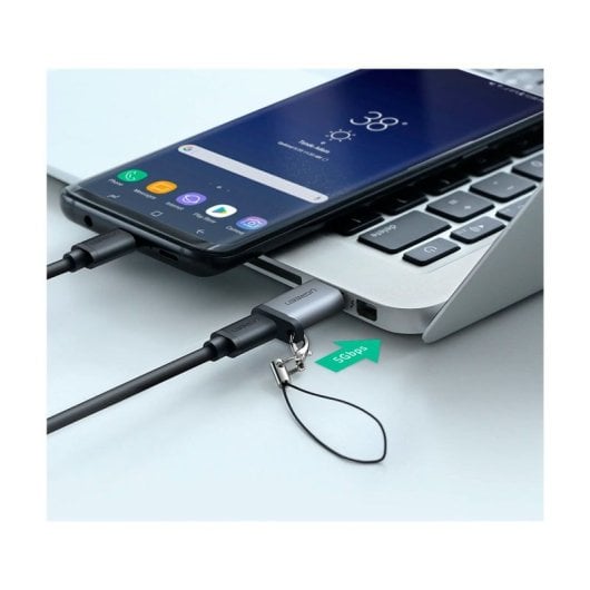 Adaptador Ugreen US276 USB 3.0 a Type-C 5Gbps Compatibilidad Universal QC 3.0/2.0