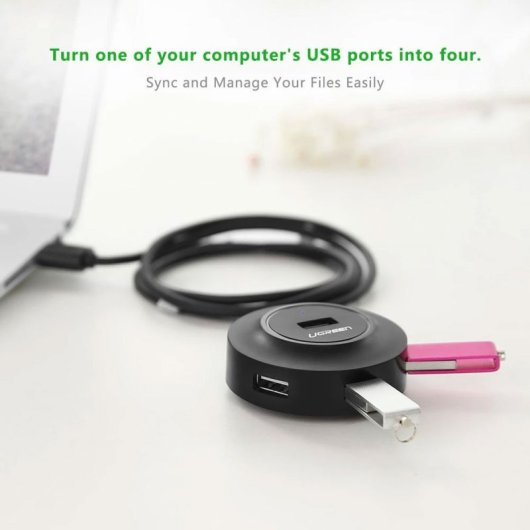Hub Ugreen Cr106 4x Usb 2.0 Nero