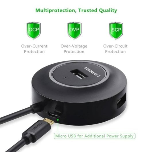 Hub Ugreen Cr106 4x Usb 2.0 Nero