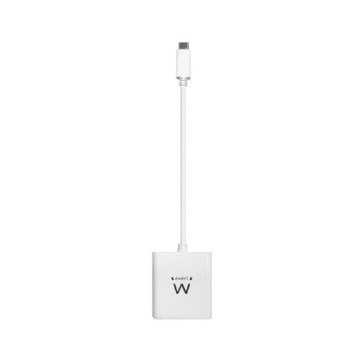Adaptador Ewent EC1050 USB-C a VGA Full HD 1920x1080 Plug and Play Blanco