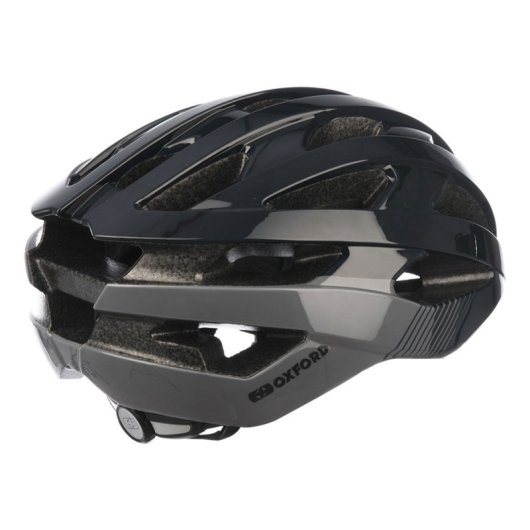 Oxford Raven Road Helm M Schwarz 21 Belüftungsöffnungen In-Mold-Schale Reflektierende Details