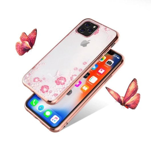 Forcell Diamond Apple iPhone 11 Pro Max Rosa Ultradünne rutschfeste Silikonhülle