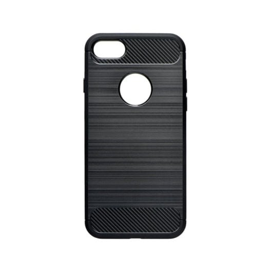 Forcell Apple iPhone 7/8 Ultradünne schwarze rutschfeste Silikonhülle
