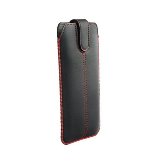 Funda Forcell Universal 4.7? Negra piel ecológica interior suave cierre velcro