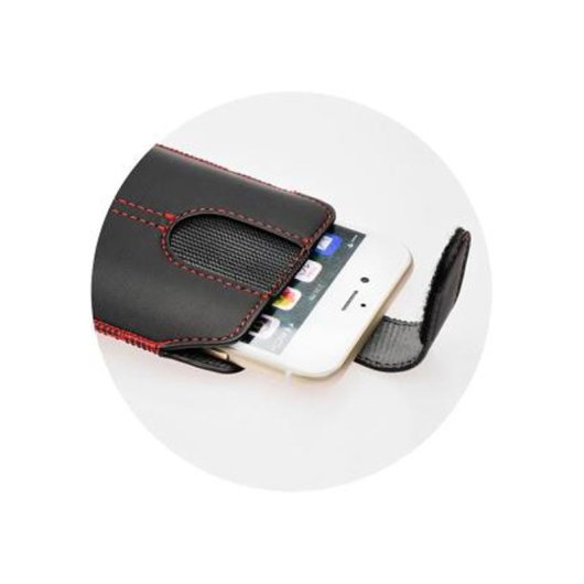 Funda Forcell Universal 4.7? Negra piel ecológica interior suave cierre velcro
