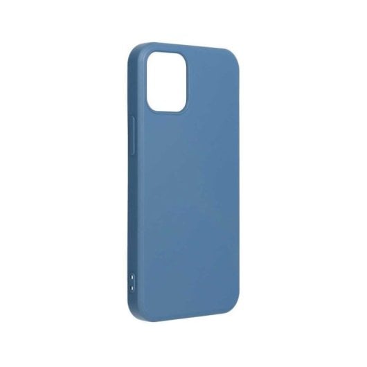 Forcell Premium Apple iPhone 13 Mini Silikon Blau Rutschfeste ultradünne Hülle