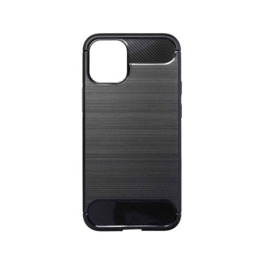 Custodia Forcell per iPhone 13 Mini in silicone ultrasottile antiscivolo con retro e lati neri