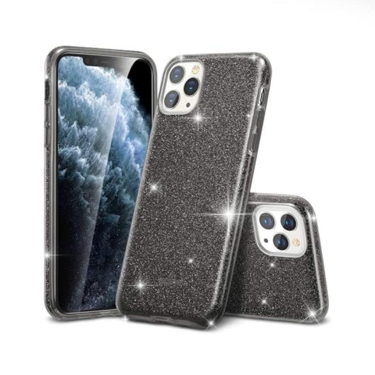 Forcell ESR Makeup Case für iPhone 11 Pro, Schwarz, glänzend, Silikon, rutschfest