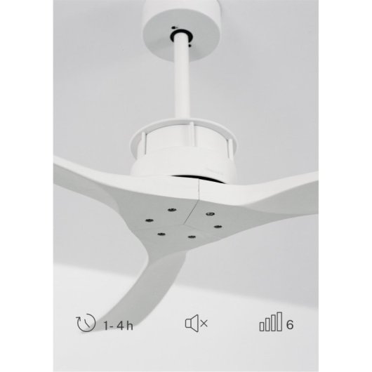 Ventilador de techo Create Motor DC 40W ultrasilencioso 6 velocidades 152 m³/min WiFi madera