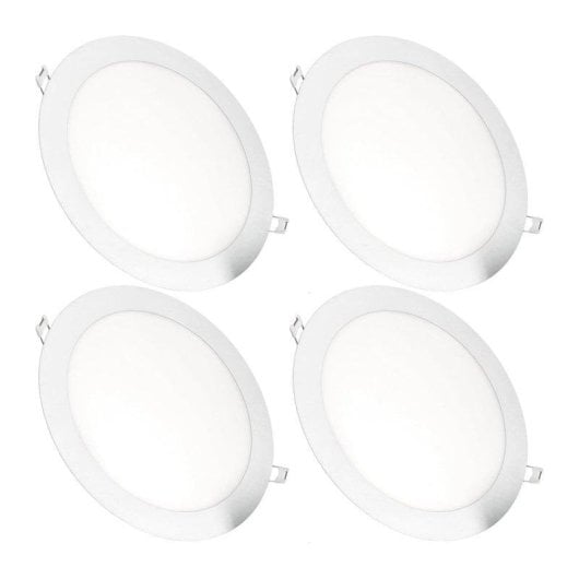 Downlight LED JANDEI incasso 200mm angolo 120° diffusore traslucido alimentatore