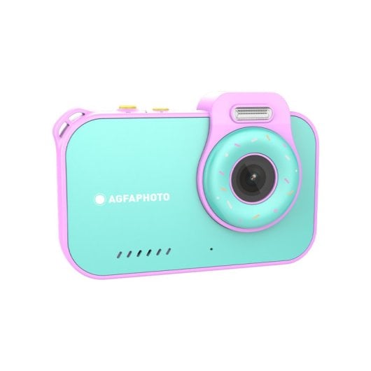 AgfaPhoto Realikids Cam Waterproof 2 12MP Kompakt-Digitalkamera mit kreativen Effekten und Kinderspielen