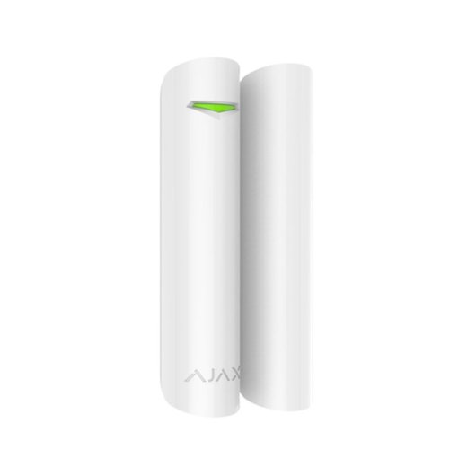 Détecteur sans fil Ajax DoorProtect Plus 1 200 m, capteur d'ouverture, d'inclinaison et de vibrations, blanc