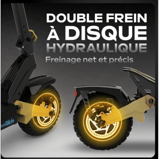 Trottinette électrique UrbanGlide, 25 km/h, autonomie de 100 km, double moteur de 2000 W, freins hydrauliques et clé NFC