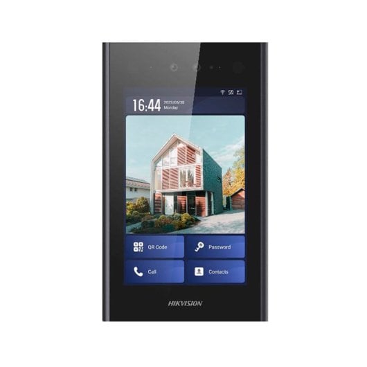 Controlo de Acessos Hikvision DS-KD9403-E6 com Ecrã IPS de 8", Câmara IP65 de 2MP, 2 Relés, Android