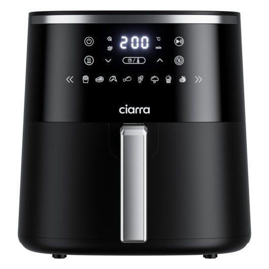 Friteuse à air Ciarra AWBAF1A 5 L 1 500 W avec 8 programmes, écran tactile, noir
