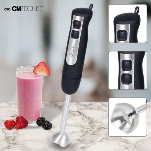 Frullatore a immersione Clatronic SM 3739 800W Acciaio inox Manico ergonomico