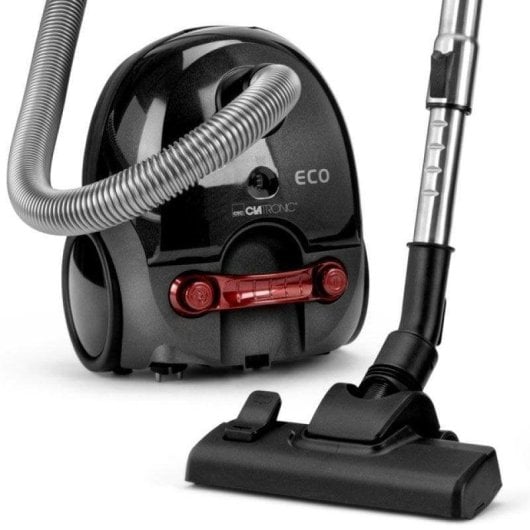 Aspirateur avec Sac Clatronic BS 1300 700W Filtration 5 Étapes Inox Antracite Rouge