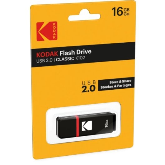 Clé USB compacte Kodak Classic K102 16 Go USB 2.0 noire