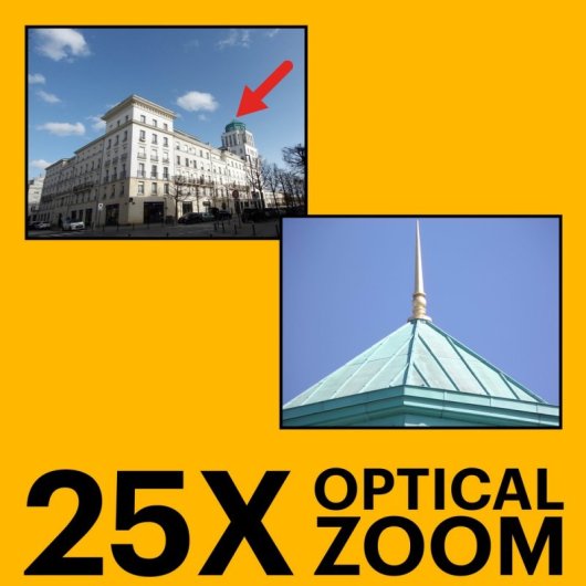 Cámara Digital Compacta Kodak PIXPRO AZ252 16 MP 25x Zoom Óptico Sensor CCD Estabilizador LCD 3? Negro