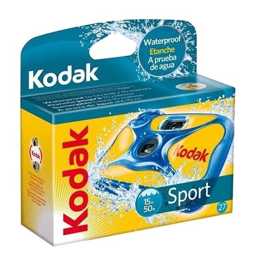 Cámara Desechable Kodak Ultra Sport 27 exposiciones Resistente al Agua ISO 800 Actividades Extremo