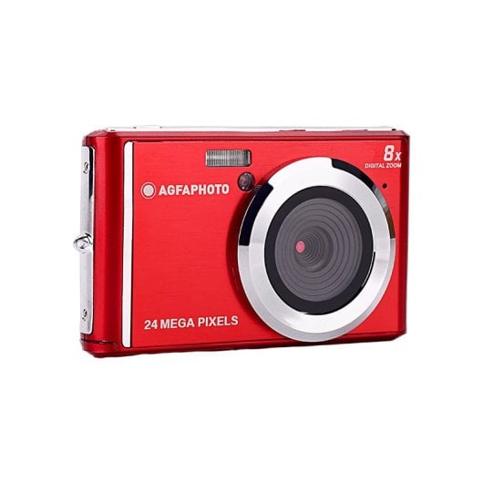 Agfaphoto Realishot DC5500 24MP Kompakt-Digitalkamera mit 8-fachem Digitalzoom, CMOS-Sensor, Selbstauslöser, Blitz