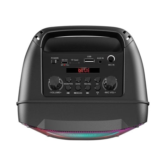 Colunas Kodak Karaoke Bluetooth 3000mAh TWS com microfone sem fios e luzes de discoteca