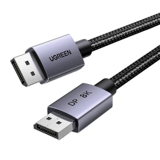 Câble DisplayPort Ugreen DP120 8K HDR 2 m 32,4 Gbit/s Nylon Noir