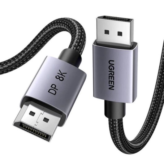 Câble DisplayPort Ugreen DP120 8K HDR 2 m 32,4 Gbit/s Nylon Noir