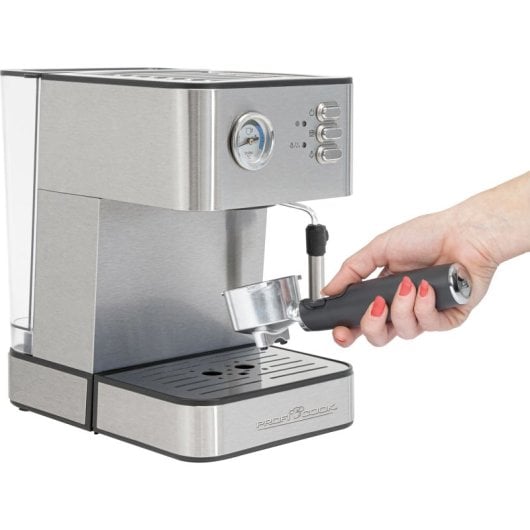 Cafetera Espresso Automática ProfiCook ES 1209 1,8L 20 Bar Acero Inox con vaporizador